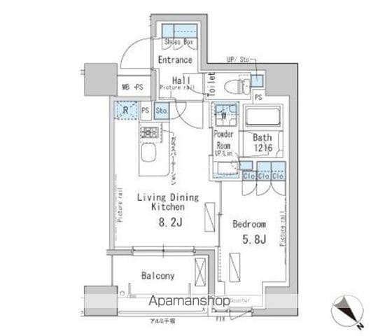 パークアクシス茅場町の間取り写真