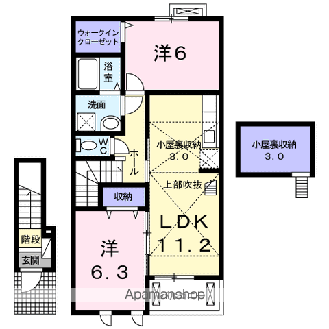 【グラシオッソⅡの間取り】