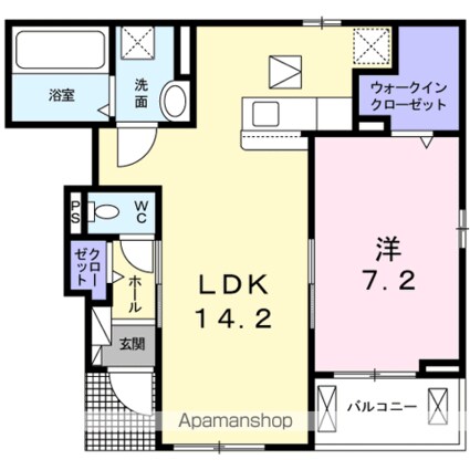 ＲｉｒｉａⅦ　Ⅶ[1LDK/50.27m2]の間取図