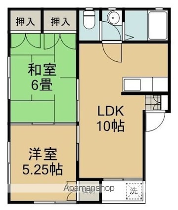 Ｍ’ｓ古庄[2LDK/47.38m2]の間取図