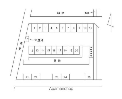 Ｌｅｐｏ　Ｋｉｔａｃｈｏ[2LDK/61.75m2]の配置図