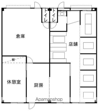 香川県丸亀市飯山町西坂元[店舗/144m2]の間取図