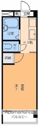 イシダマンション[1K/20.25m2]の間取図