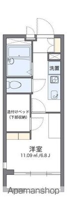レオパレス中央Ⅱ[1K/19.87m2]の間取図