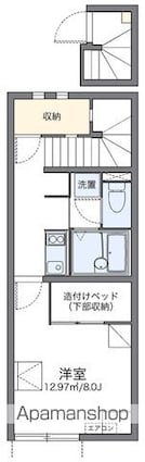 レオネクスト桜[1K/28.02m2]の間取図