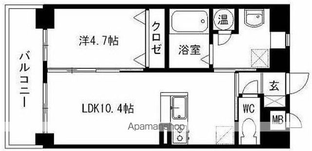 ニューガイア博多東の間取り