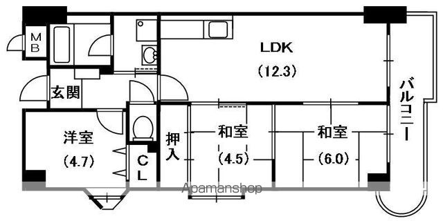 リバージュの間取り写真