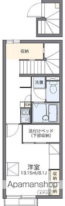 レオパレスサーブ[1K/28.02m2]の間取図