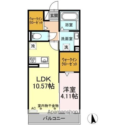 ＣＨＡＭＰＥＴＲＥ（シャンペトル） 301 ｜ 岐阜県岐阜市茜部新所１丁目170-1（賃貸アパート1LDK・3階・41.95㎡） その2