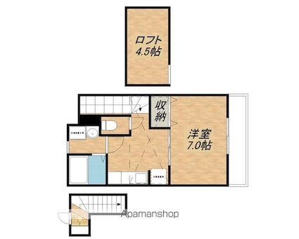 ジャンステュディオ[1K/32.5m2]の間取図