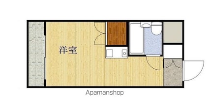 エトワール上連雀[1R/16.17m2]の間取図