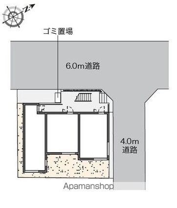 クレイノネオ南篠崎町[1K/20.74m2]の配置図