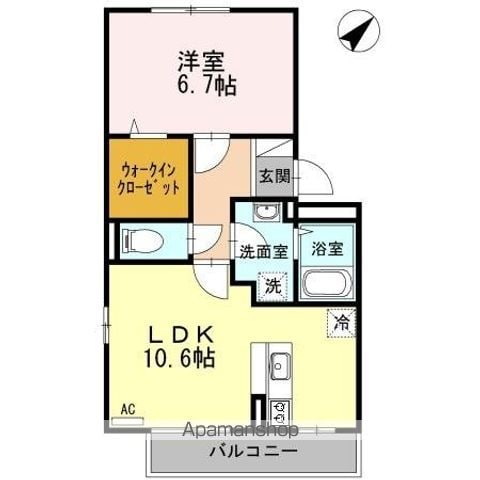 ロッソはなみずきの間取り写真