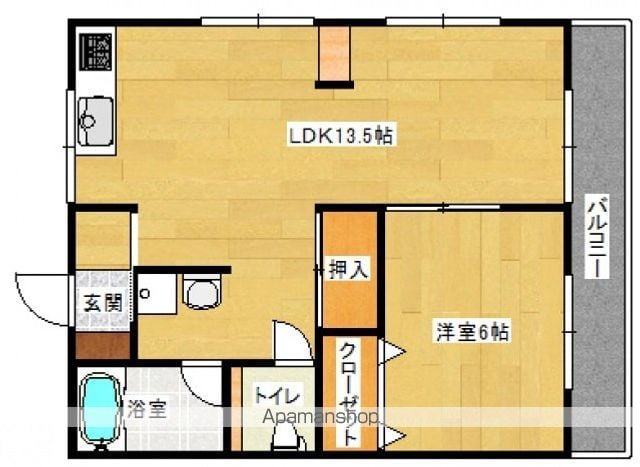 尾尻アパートの間取り写真