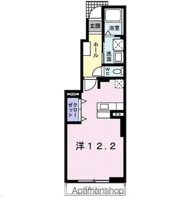アベンシス５[1R/32.9m2]の間取図