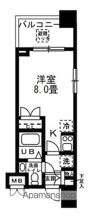 レジディア錦糸町[1R/20.3m2]の間取図
