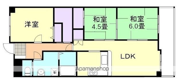 ブランシャトー[3LDK/71.88m2]の間取図