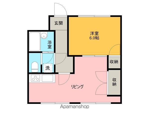 【海南市名高のマンションの間取り】