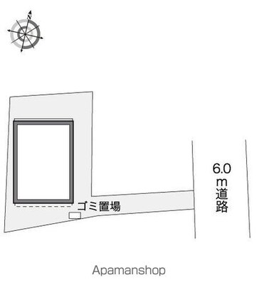 レオパレスフルール[1K/28.02m2]の配置図