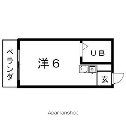 ドール本願寺[1R/16.24m2]の間取図