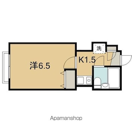 東京都杉並区高円寺北４丁目[1K/20.13m2]の間取図