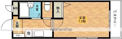コンフォール[1R/21m2]の間取図