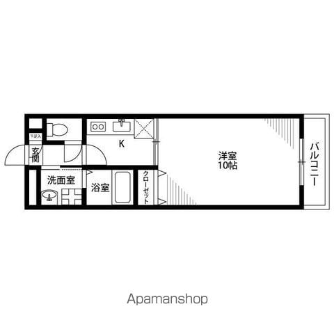 アンプルール クラージュコリーヌシャンIIの間取り写真
