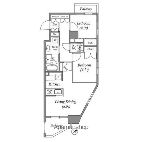 【練馬区豊玉中のマンションの間取り】