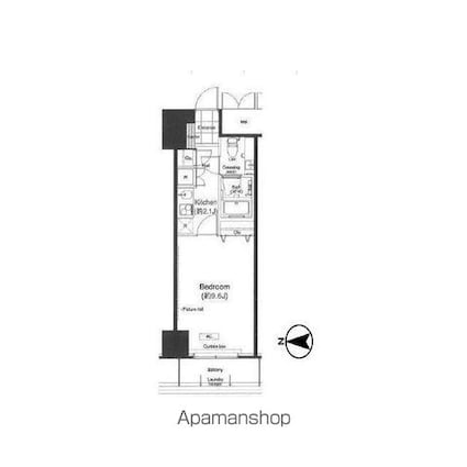 グランハイツ高田馬場[1K/30.26m2]の間取図