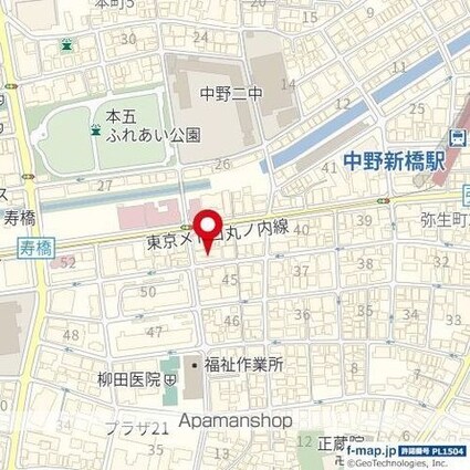 東京都中野区弥生町２丁目[1K/21.09m2]の周辺5