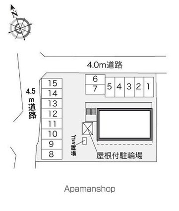 レオパレス豊田壱番館[1K/20.81m2]の配置図