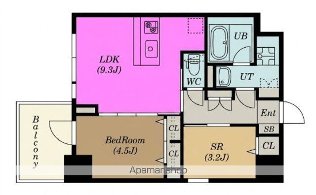 S−RESIDENCE福島DIVERSEの間取り写真
