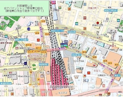 東京都新宿区弁天町[1R/19.7m2]の周辺2