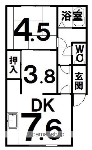 コーポみまつの間取り写真