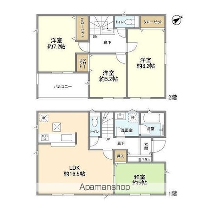 Ｋｏｌｅｔ千葉川戸町[4LDK/97.2m2]の間取図
