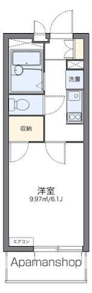 レオパレスＫＴ今池[1K/19.87m2]の間取図