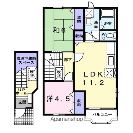 プリマヴェーラⅠ[2LDK/60.19m2]の間取図