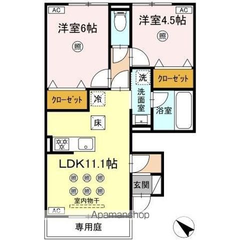 リヴェールあいらの間取り写真