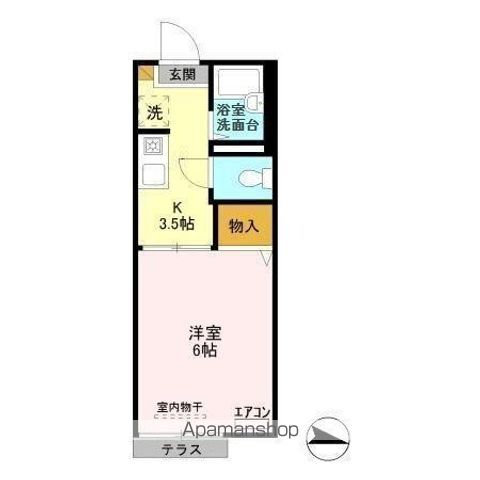 佐倉市鏑木仲田町のアパートの間取り