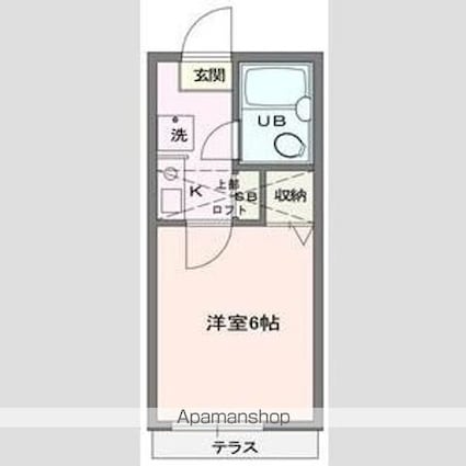 ジュネパレス新松戸第５４[1K/16.1m2]の間取図