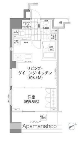 パークハビオ西新宿の間取り写真