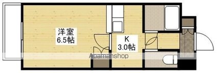 エステートベネフィット５フルタ[1K/20.65m2]の間取図