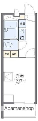 レオパレスオレンジ[1K/19.87m2]の間取図
