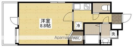ＡＺＵＲＥ幟町[1K/29.46m2]の間取図