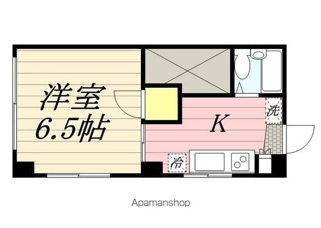 東京都武蔵野市緑町２丁目[1K/19.8m2]の間取図