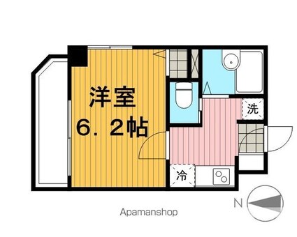 アプレシティ両国[1K/20.06m2]の間取図