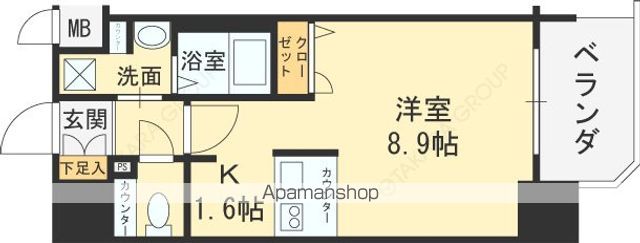 プレサンス天満橋アンジェの間取り写真