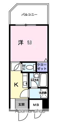 新横浜ＦＳビル 502 ｜ 神奈川県横浜市港北区新横浜３丁目23-6（賃貸マンション1K・5階・22.44㎡） その2