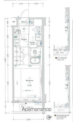 ＡＲＫＭＡＲＫ上北沢[1K/25.26m2]の間取図