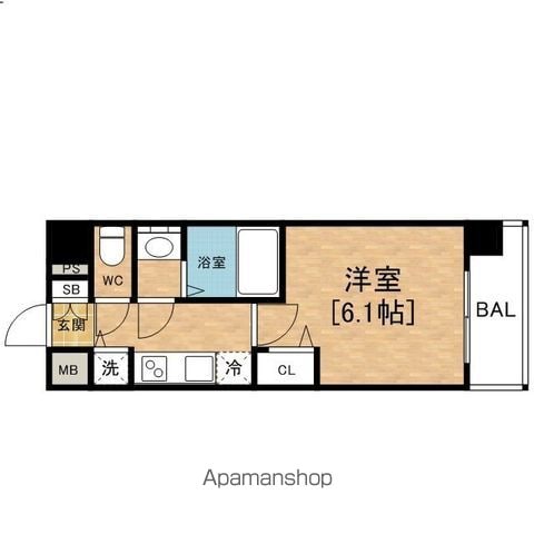 プレサンス京町堀ノースの間取り写真